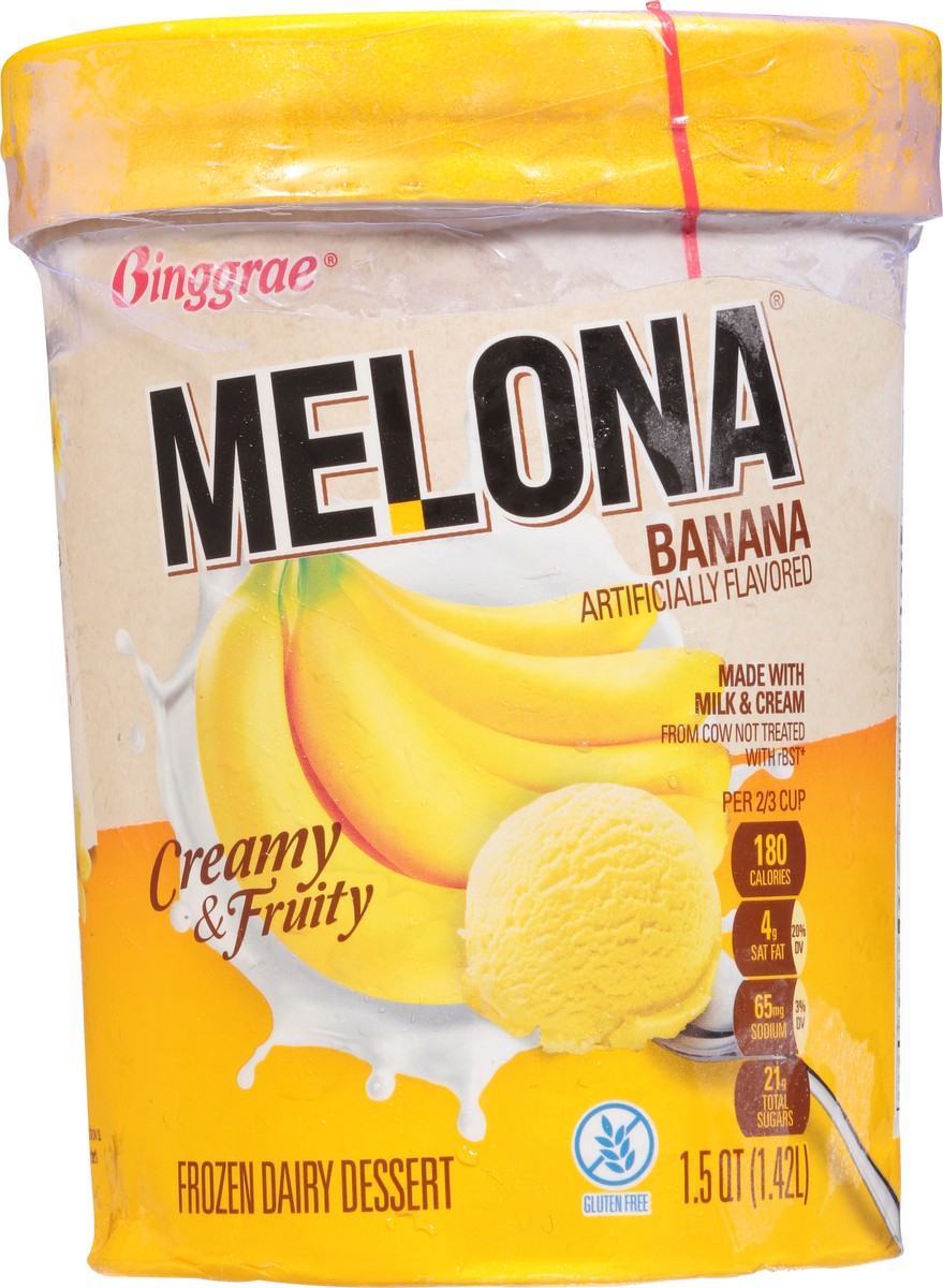 slide 10 of 14, Melona Banana Frozen Dairy Dessert 1.5 qt, 1.5 qt