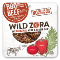 slide 1 of 1, Wild Zora Bbq Beef Bar, 1.1 oz