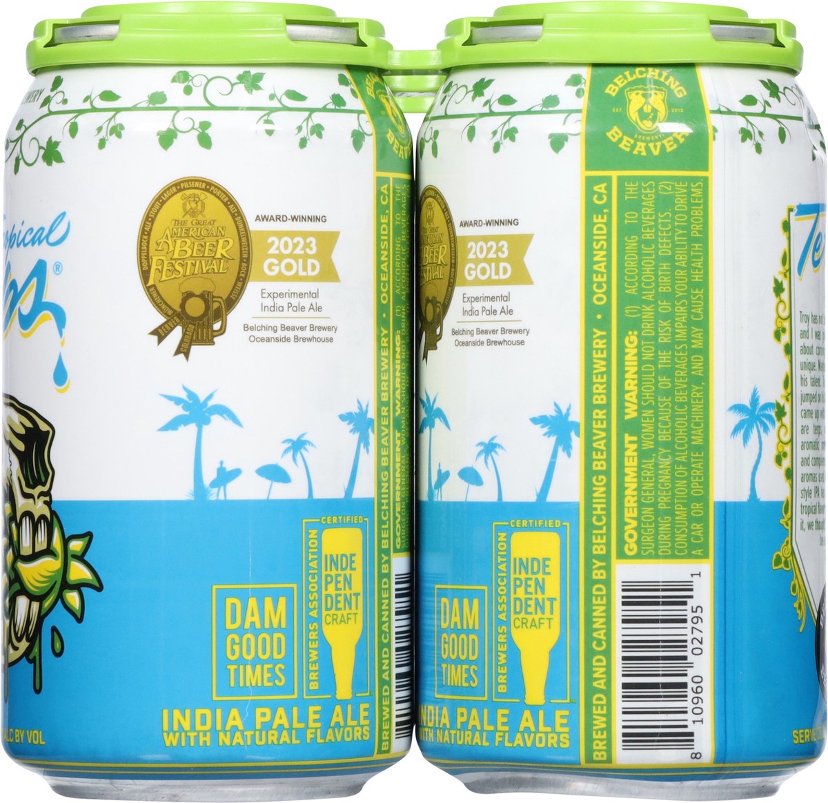 slide 3 of 12, Belching Beaver Brewery IPA Tropical Terps Beer 6 - 12 fl oz Cans, 6 ct