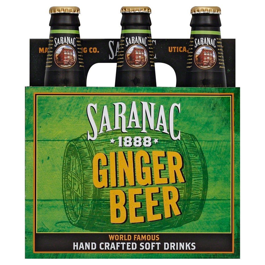 slide 7 of 10, Saranac Ginger Beer Glass Bottles- 6 ct; 12 fl oz, 6 ct; 12 fl oz