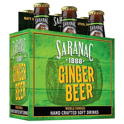 slide 5 of 10, Saranac Ginger Beer Glass Bottles- 6 ct; 12 fl oz, 6 ct; 12 fl oz