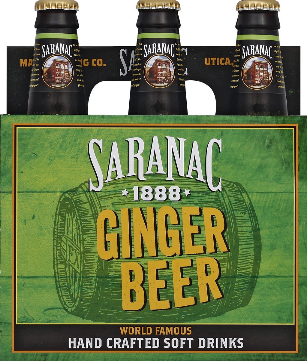 slide 3 of 10, Saranac Ginger Beer Glass Bottles- 6 ct; 12 fl oz, 6 ct; 12 fl oz