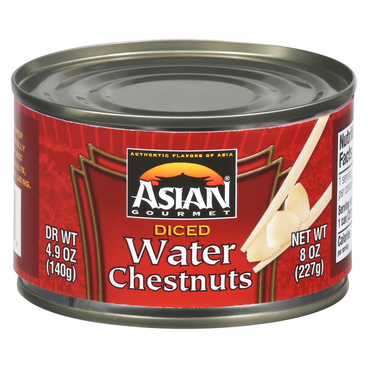 slide 3 of 13, Asian Gourmet Diced Waterchestnuts, 8 oz