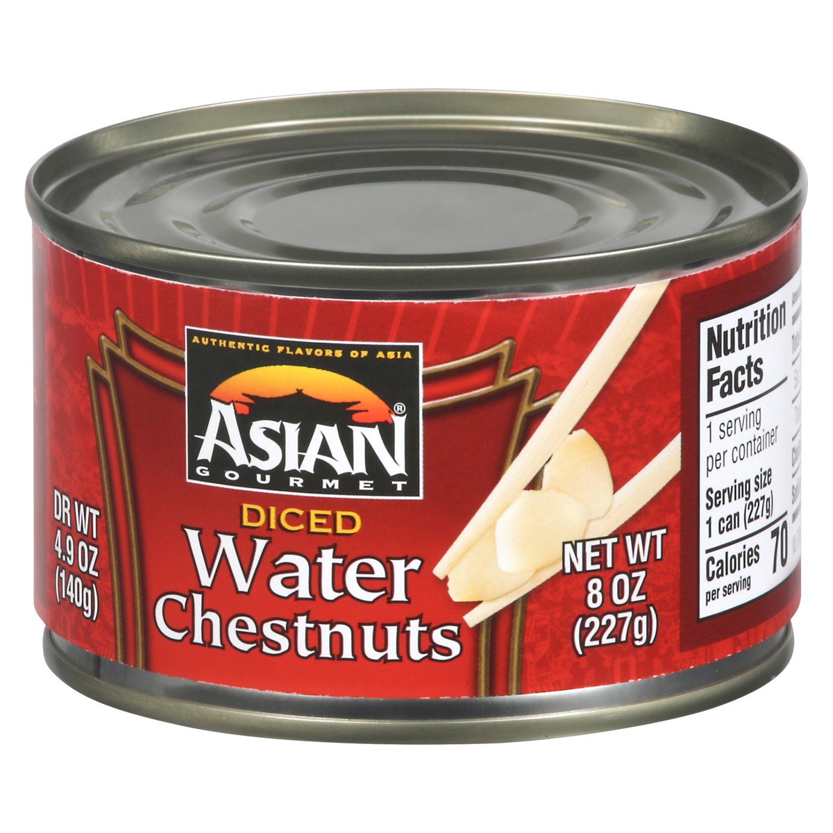 slide 11 of 13, Asian Gourmet Diced Waterchestnuts, 8 oz