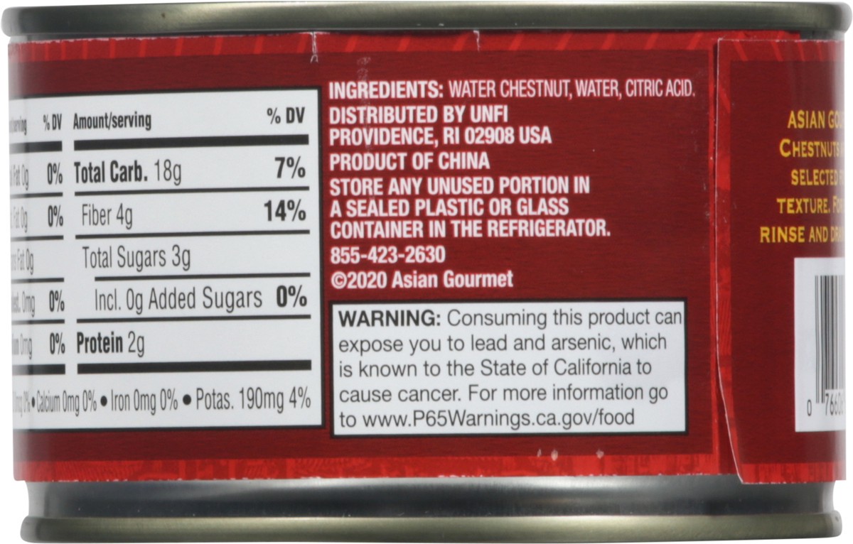 slide 7 of 13, Asian Gourmet Diced Waterchestnuts, 8 oz