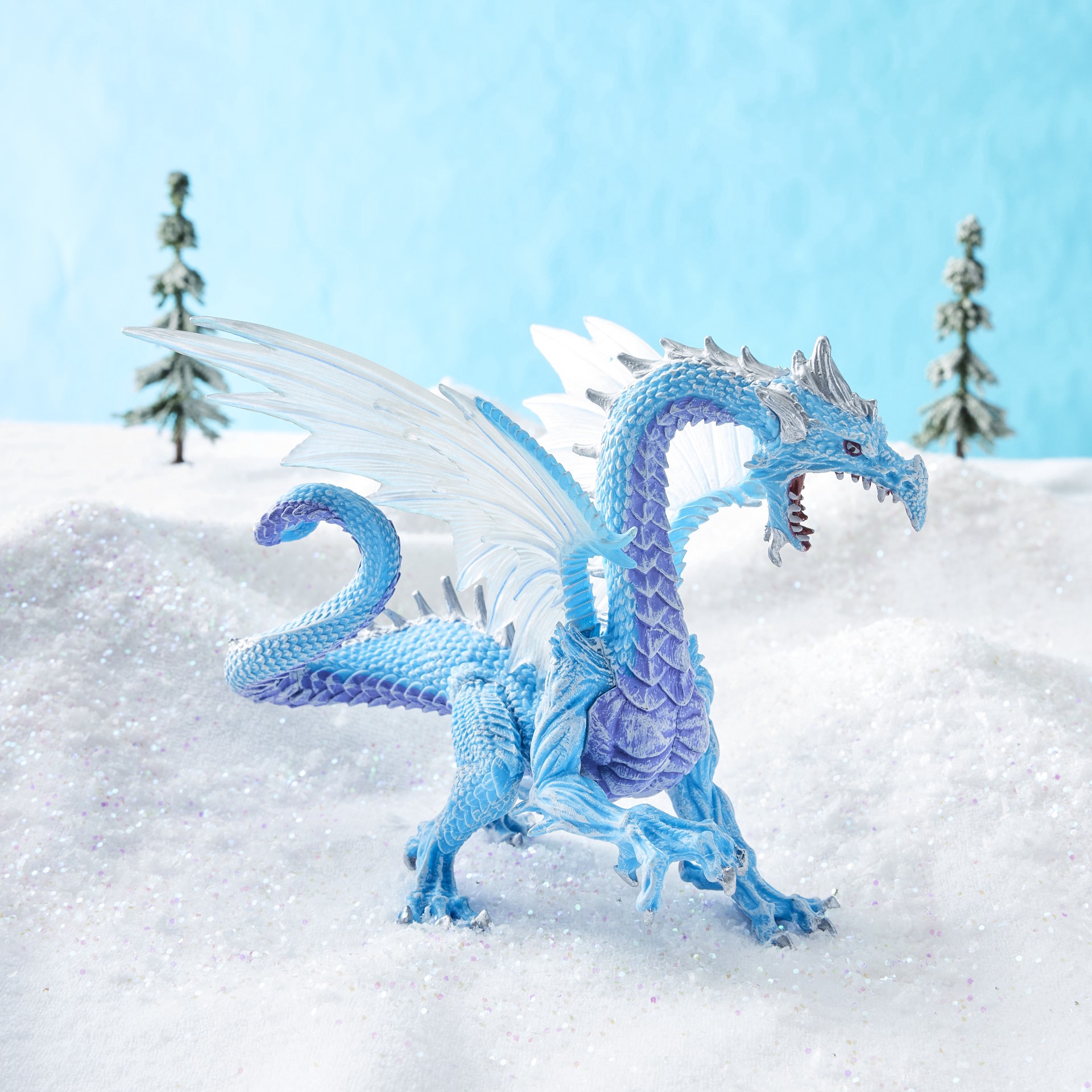 slide 2 of 2, Safari Ltd. Safari Ltd Ice Dragon, 5 in x 5.5 in