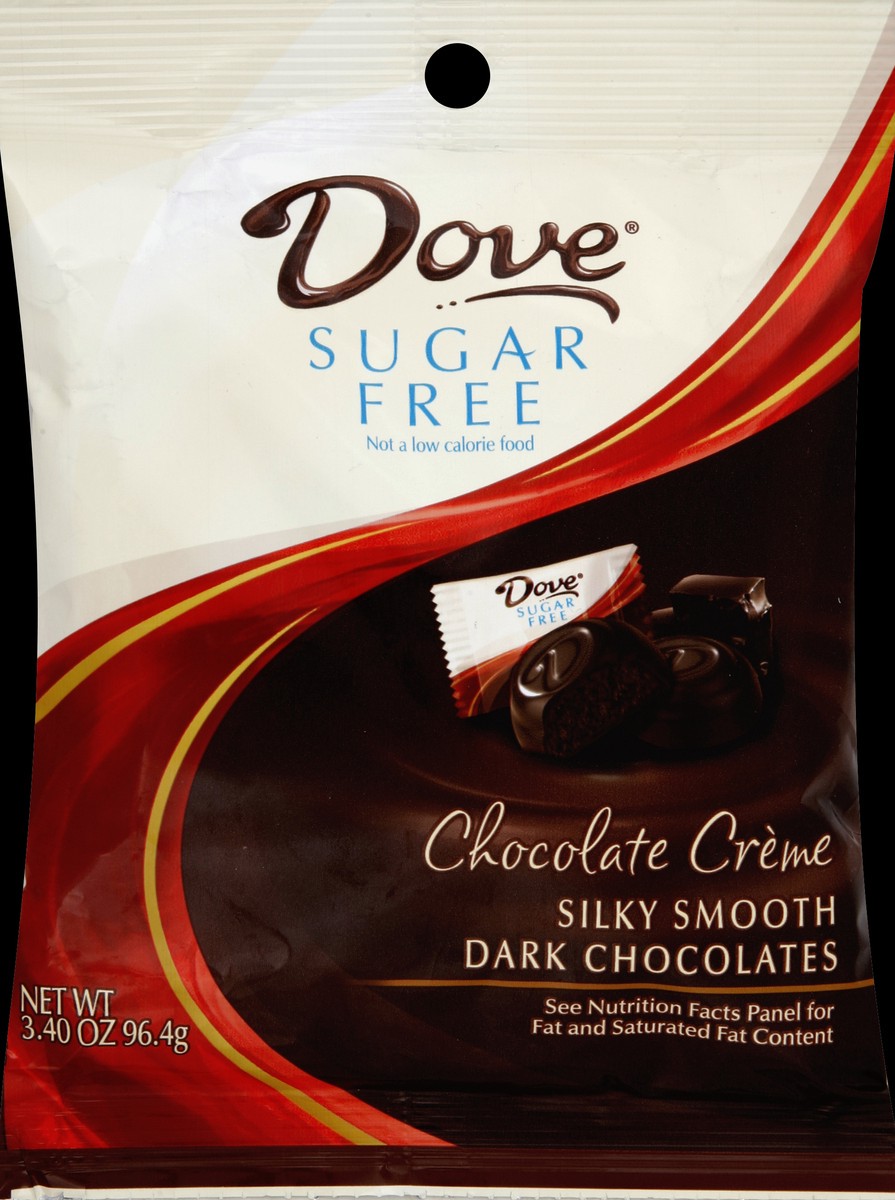 slide 3 of 3, Dove Sugar-Free Rich Dark Chocolates With Chocolate Creme, 3.4 oz