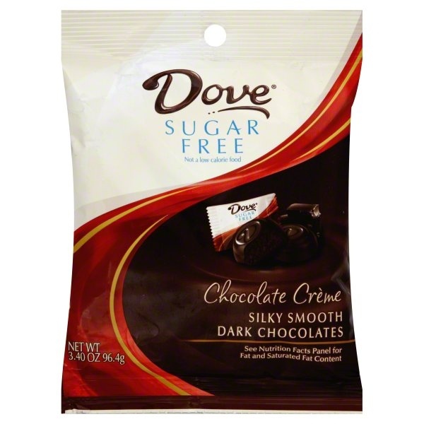 Dove Sugar-Free Rich Dark Chocolates With Chocolate Creme 3.4 oz | Shipt