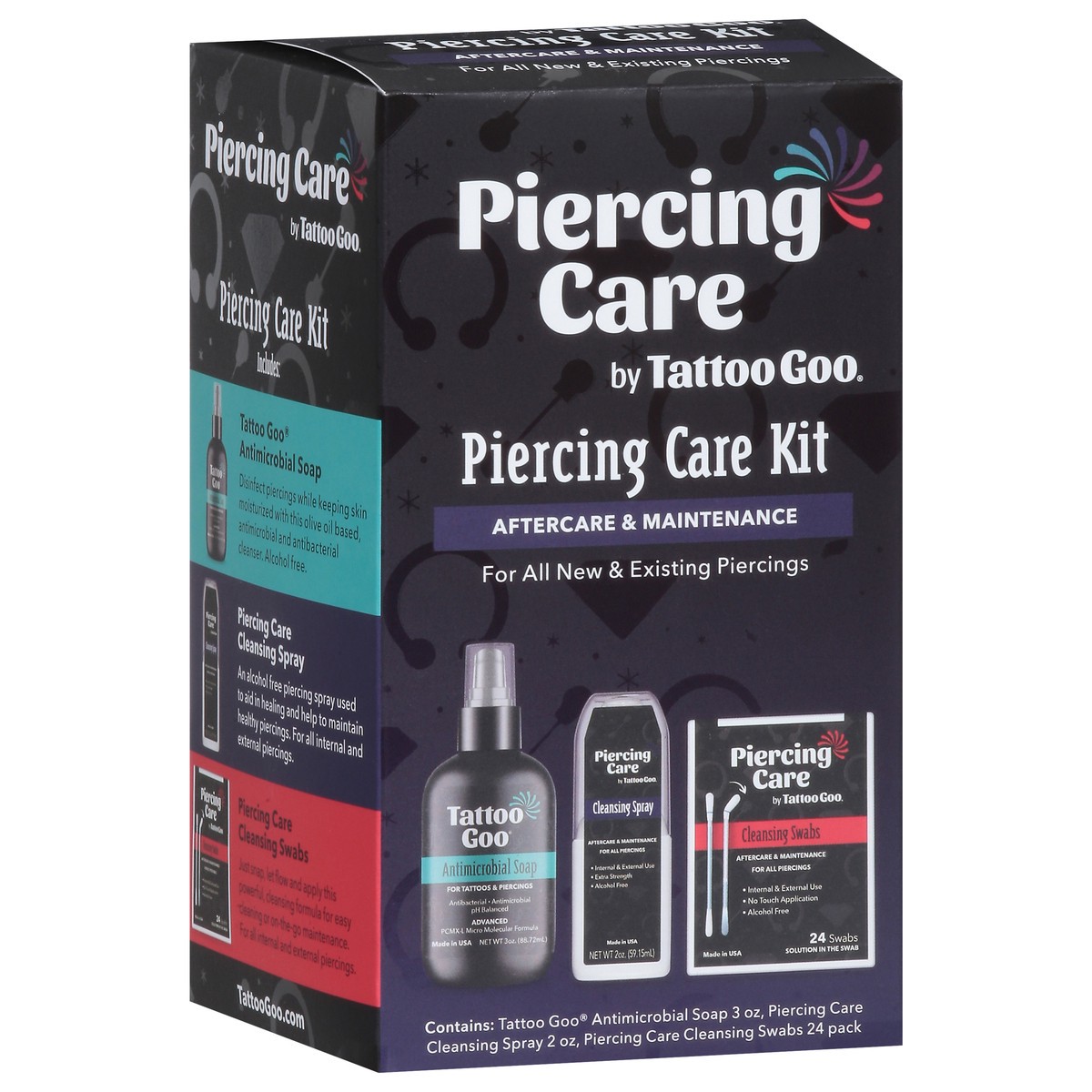 slide 15 of 15, Tattoo Goo Aftercare & Maintenance Piercing Care Kit 1 ea, 1 kit