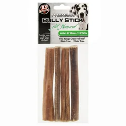 K9 Cookhouse Premium All Natural 6 Inch Bully Stick 4 Sticks