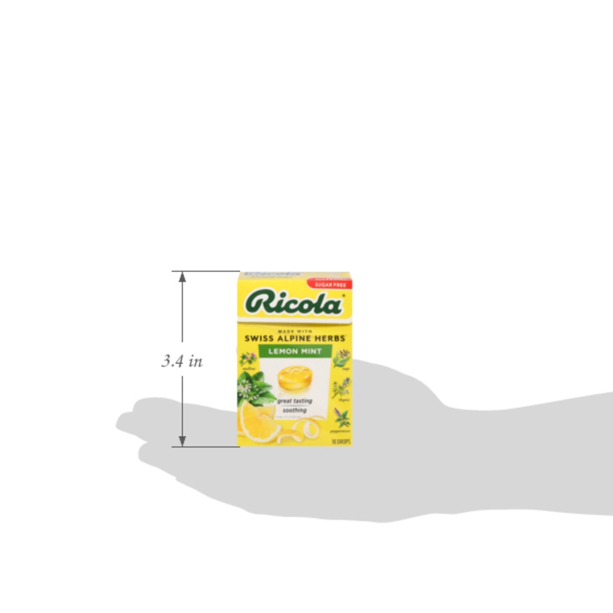 slide 2 of 16, Ricola Candy - Lemon Mint, 17 ct