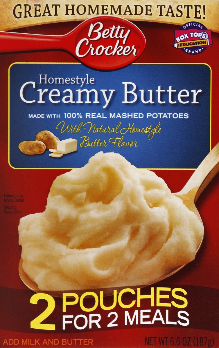 slide 4 of 4, Betty Crocker Homestyle Creamy Butter Mashed Potatoes, 6.6 oz