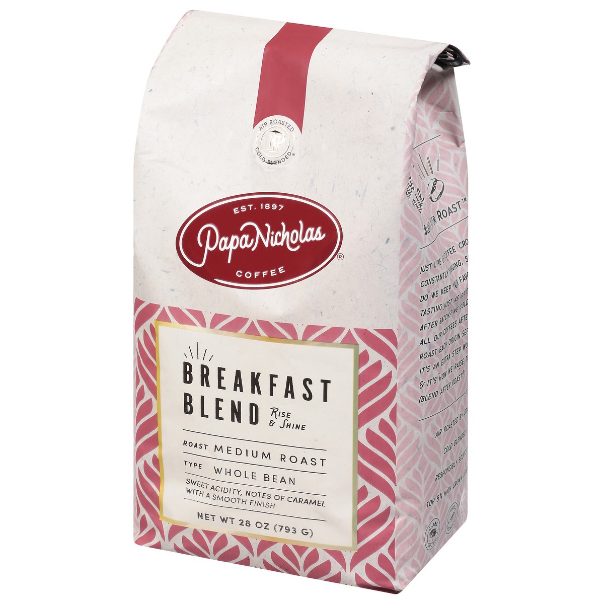 slide 4 of 9, PapaNicholas Coffee Medium Roast Whole Bean Breakfast Blend Coffee - 28 oz, 28 oz