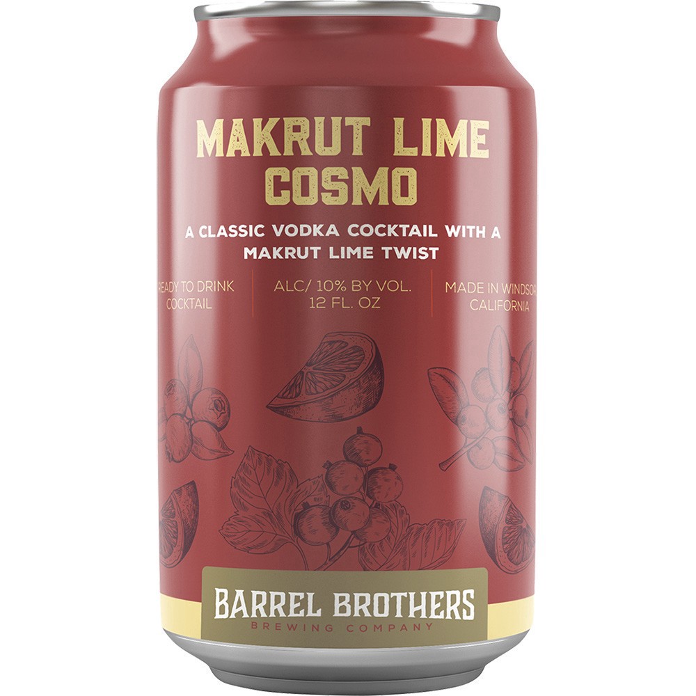 slide 1 of 1, Barrel Brothers Makrut Lime Cosmo, 4 ct; 12 oz
