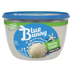Blue Bunny Vanilla Bean Frozen Yogurt, 48 fl oz