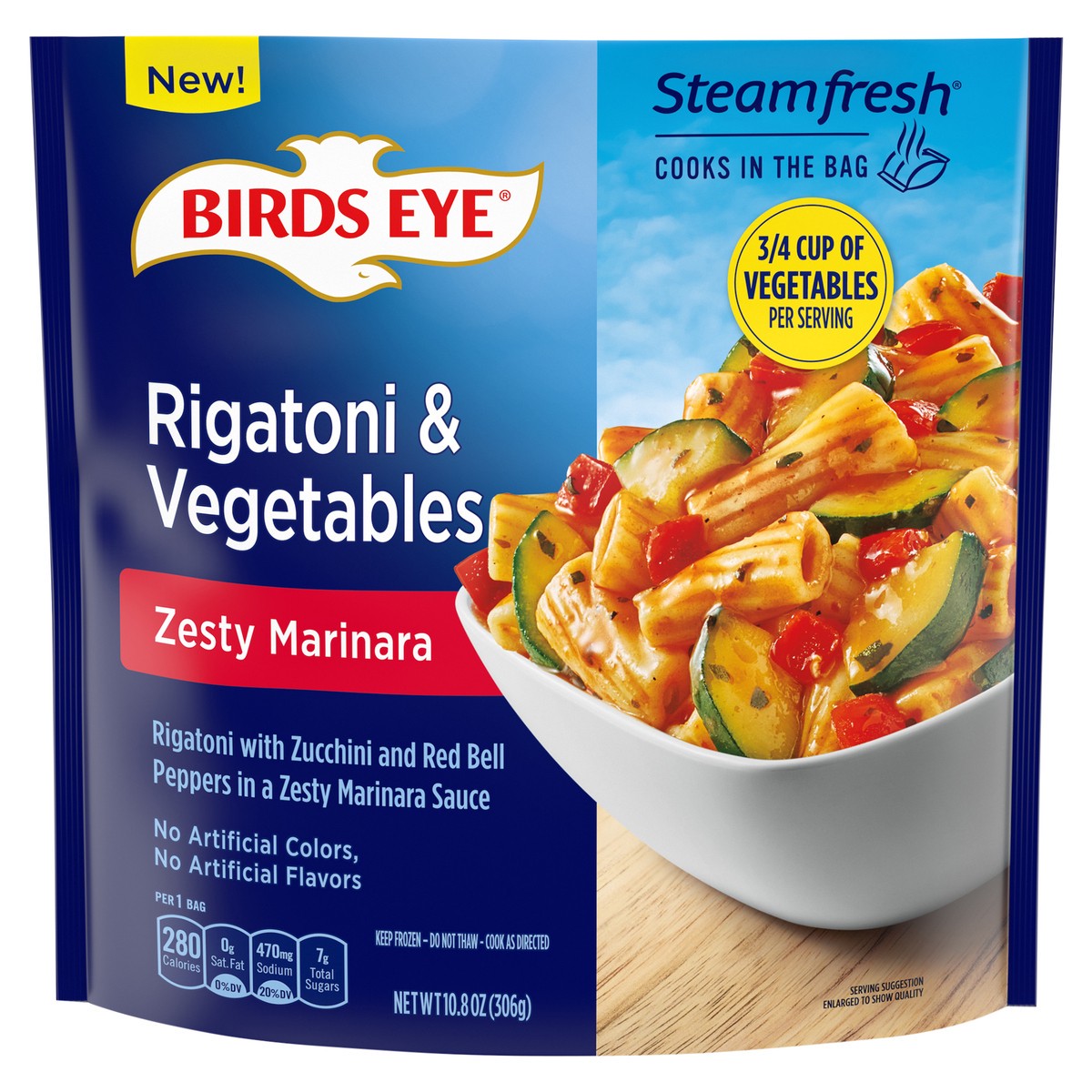 slide 1 of 5, Birds Eye Zesty Marinara Rigatoni & Vegetables 10.8 oz, 10.8 oz
