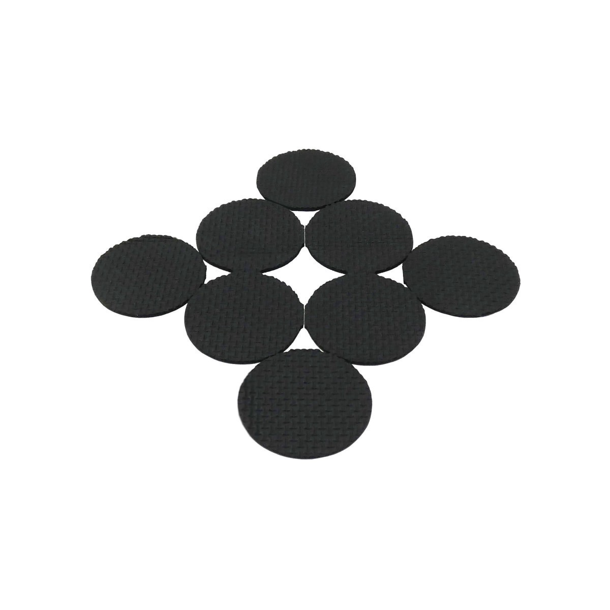 slide 1 of 29, Super Sliders 1 1/2" Round Non-Slip Self-Stick Gripper Pads for Hardwood, Black, 20 ct