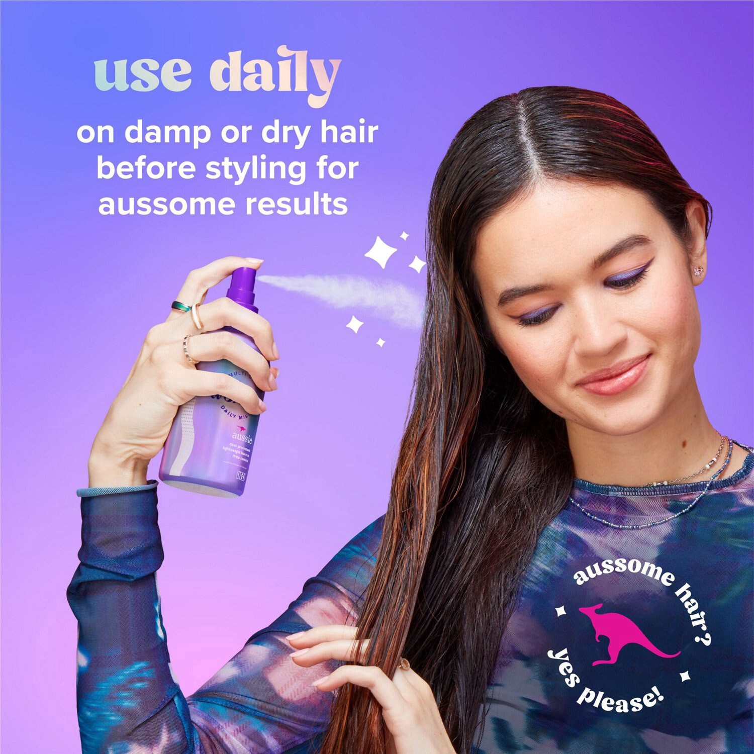 slide 6 of 10, Aussie Ultra Wonder Multi-Use Daily Mist, 7.6 Oz, 7.6 oz
