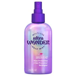 Aussie Ultra Wonder Daily Mist Lightweight Multi-Use Detangler, Silicone-Free, for All Hair Types and Curls, 7.6 oz