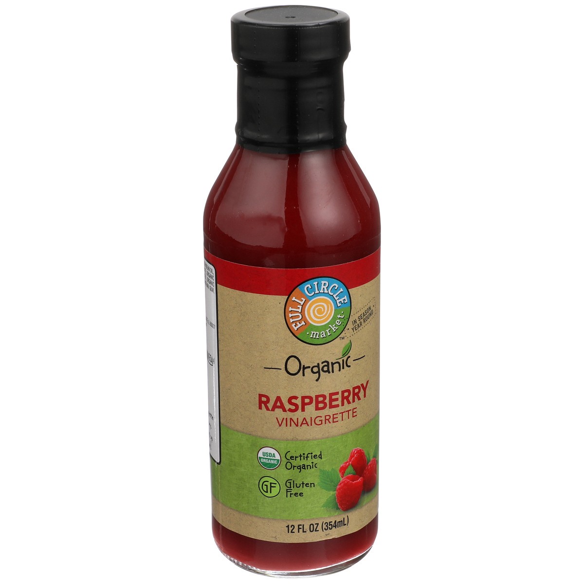 slide 3 of 9, Full Circle Market Full Circle Organic Light Raspberry Dressi, 12 fl oz