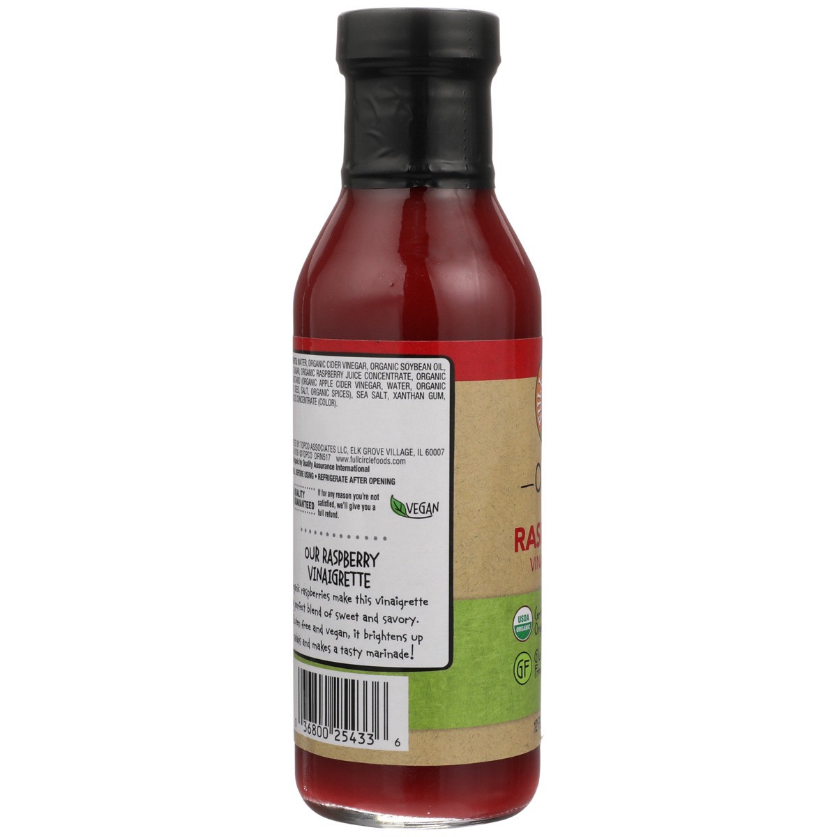 slide 9 of 9, Full Circle Market Full Circle Organic Light Raspberry Dressi, 12 fl oz