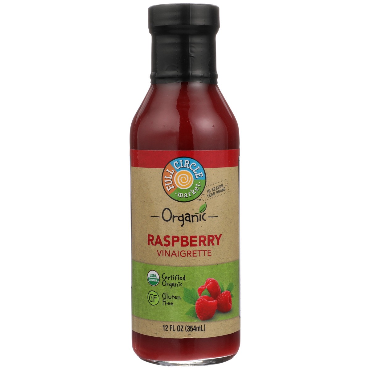 slide 2 of 9, Full Circle Market Full Circle Organic Light Raspberry Dressi, 12 fl oz