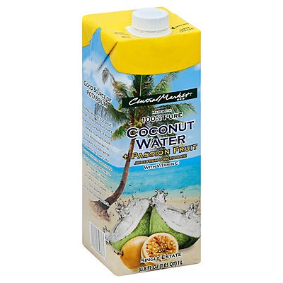 slide 1 of 1, Central Market Passion Fruit Coconut Water - 33.8 oz, 33.8 oz