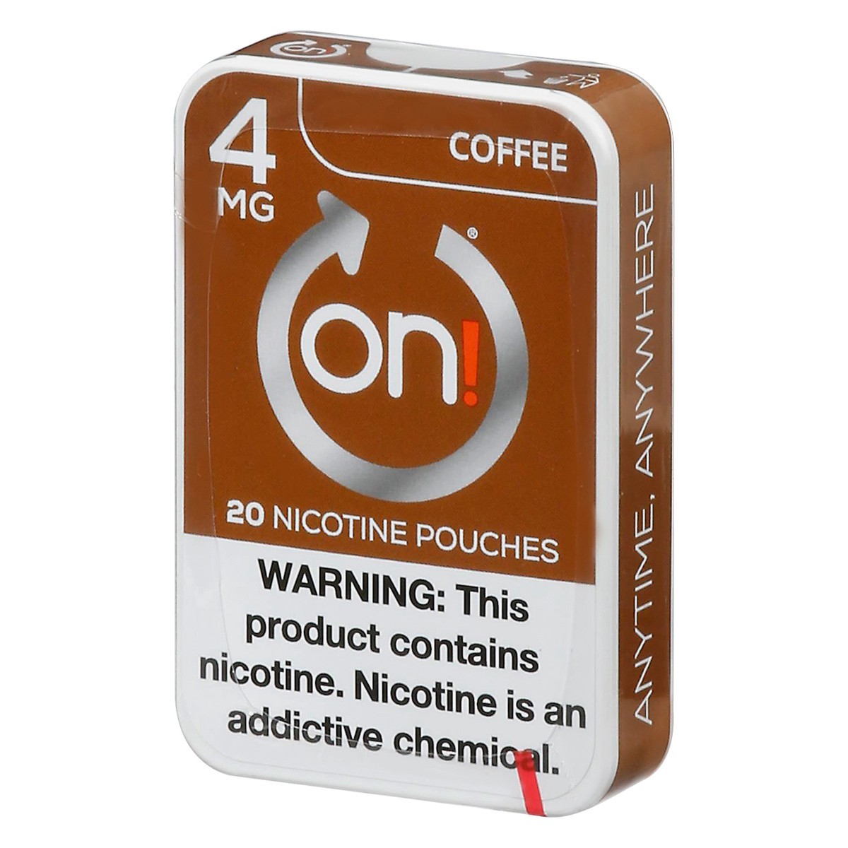 slide 5 of 11, On! 4 mg Coffee Nicotine Pouches 20 ea, 20 ct