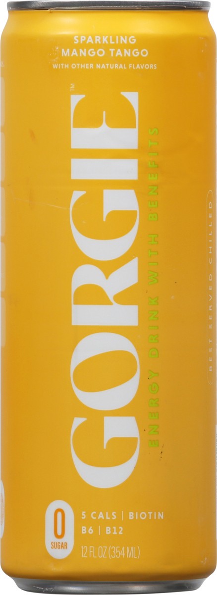 slide 3 of 13, Gorgie Sparkling Mango Tango Energy Drink with Benefits 12 fl oz, 12 oz