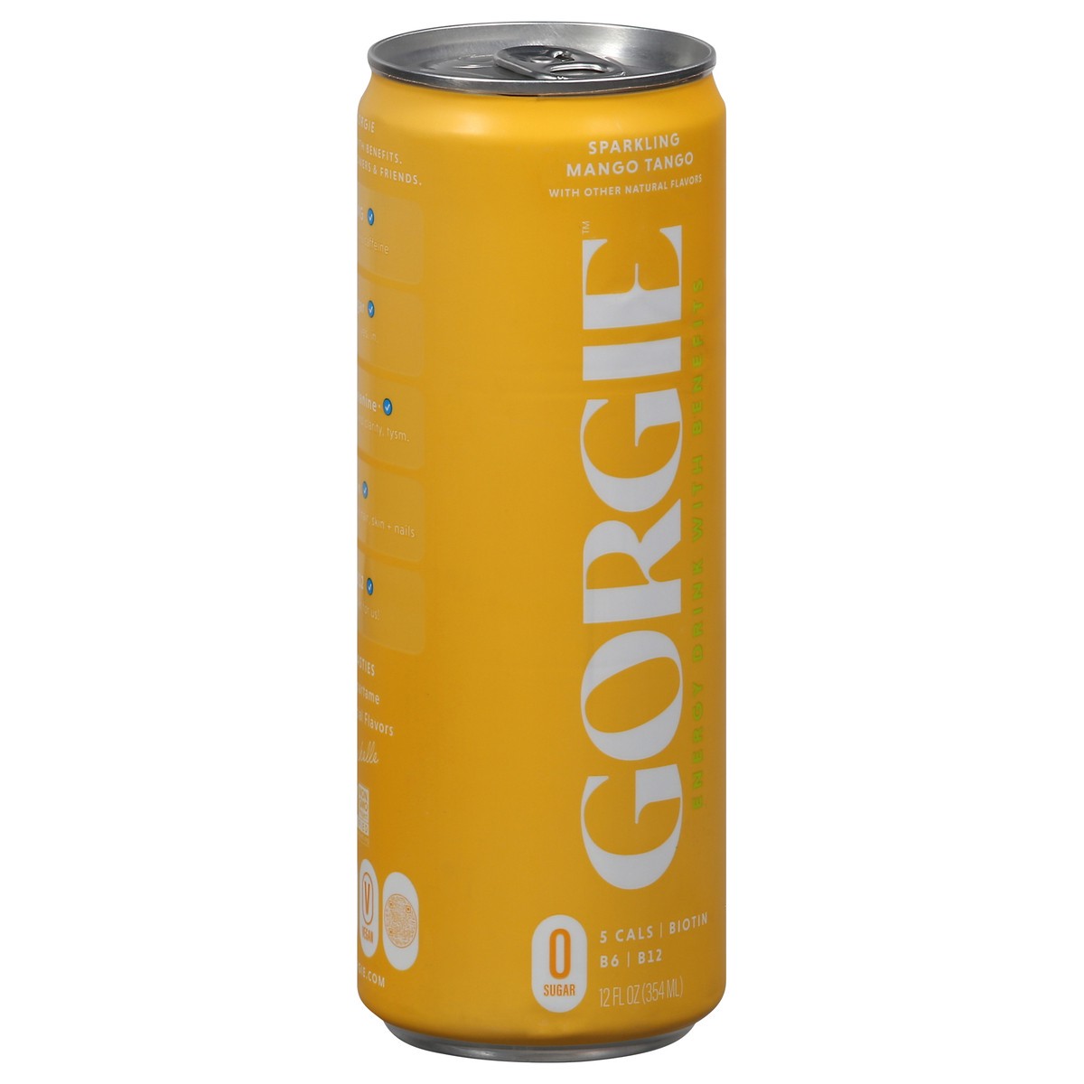 slide 5 of 13, Gorgie Sparkling Mango Tango Energy Drink with Benefits 12 fl oz, 12 oz