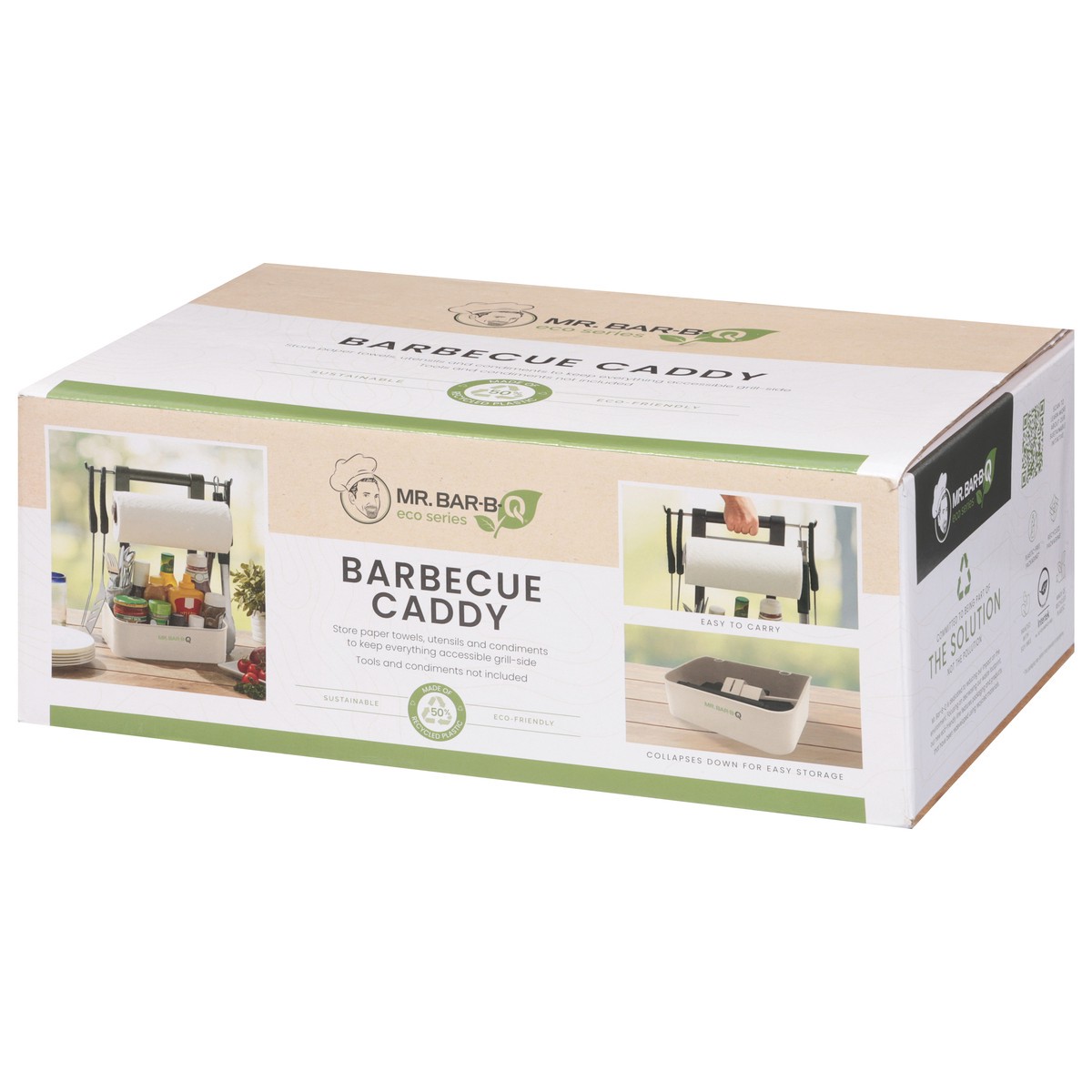 slide 11 of 11, Mr Bar B Q Sustainable Packaging Barbeque Serving Caddy 1 Count - Each, 1 ct