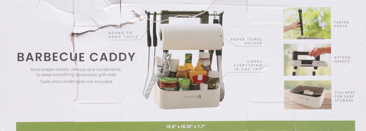 slide 2 of 11, Mr Bar B Q Sustainable Packaging Barbeque Serving Caddy 1 Count - Each, 1 ct