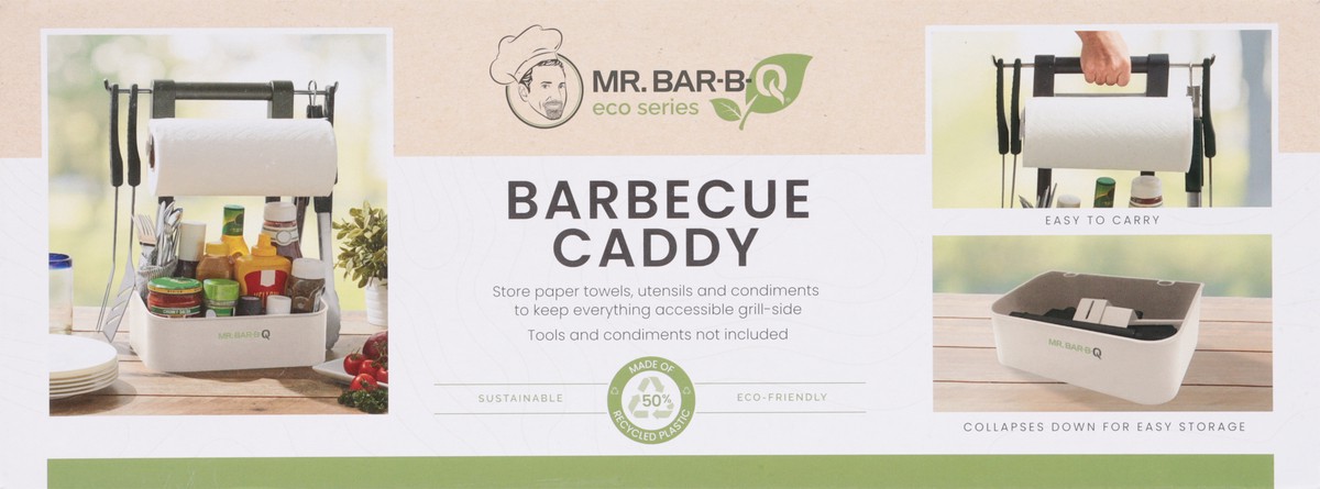 slide 8 of 11, Mr Bar B Q Sustainable Packaging Barbeque Serving Caddy 1 Count - Each, 1 ct