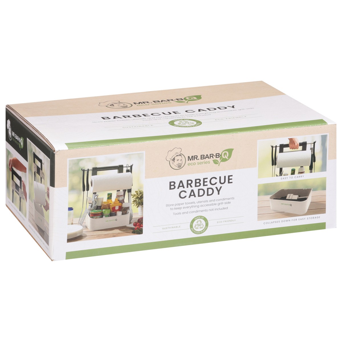 slide 6 of 11, Mr Bar B Q Sustainable Packaging Barbeque Serving Caddy 1 Count - Each, 1 ct