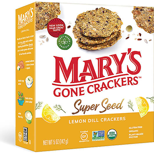 slide 1 of 1, Mary's Gone Crackers Super Seed Lemon Dill, 5 oz