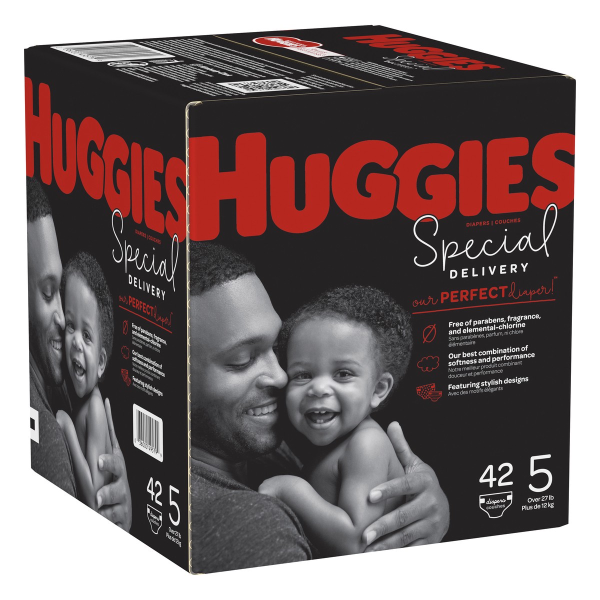 slide 2 of 9, Huggies Special Delivery 5 (Over 27 lb) Diapers 42 ea, 42 ct; Size 5