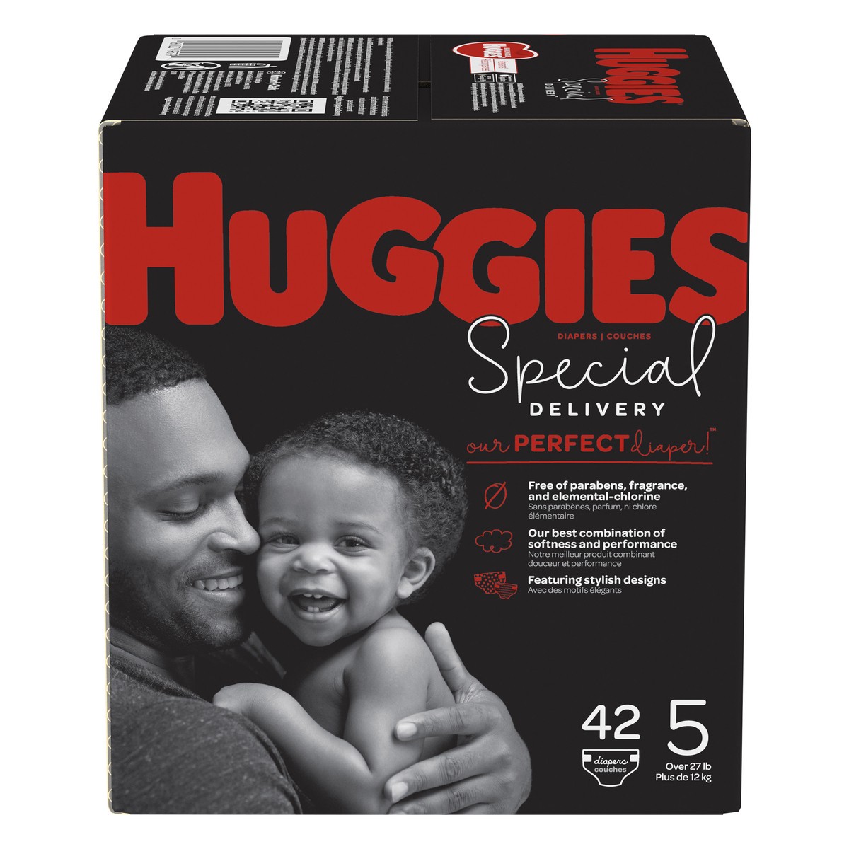 slide 1 of 9, Huggies Special Delivery 5 (Over 27 lb) Diapers 42 ea, 42 ct; Size 5