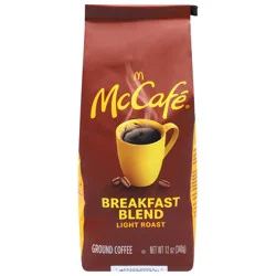 McCafé Breakfast Blend Ground Coffee, Light Roast, 12 oz Bag