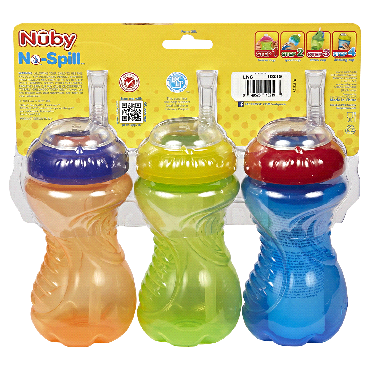 slide 2 of 2, Nuby No-Spill Cup with Flex Straw, 10 oz