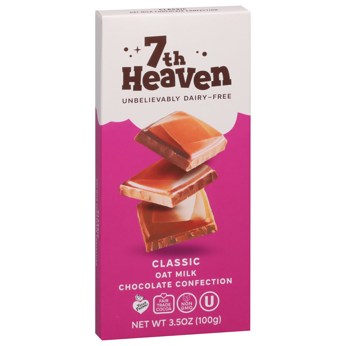 slide 13 of 13, 7th Heaven Oat Milk Classic Chocolate Confection 3.5 oz, 3.5 oz