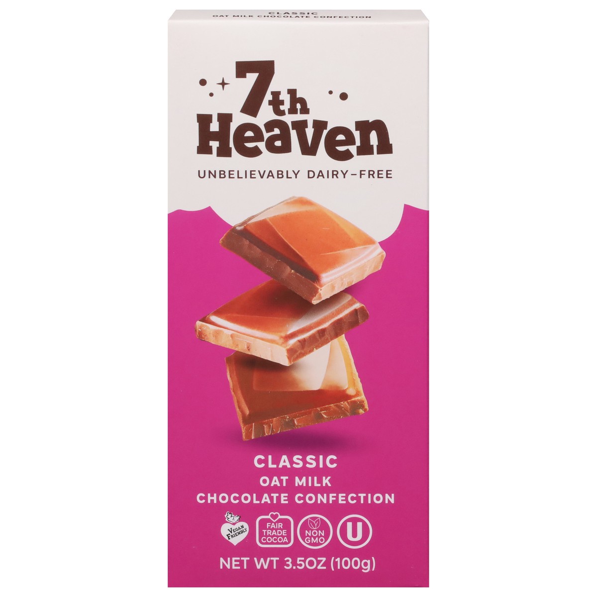 slide 9 of 13, 7th Heaven Oat Milk Classic Chocolate Confection 3.5 oz, 3.5 oz