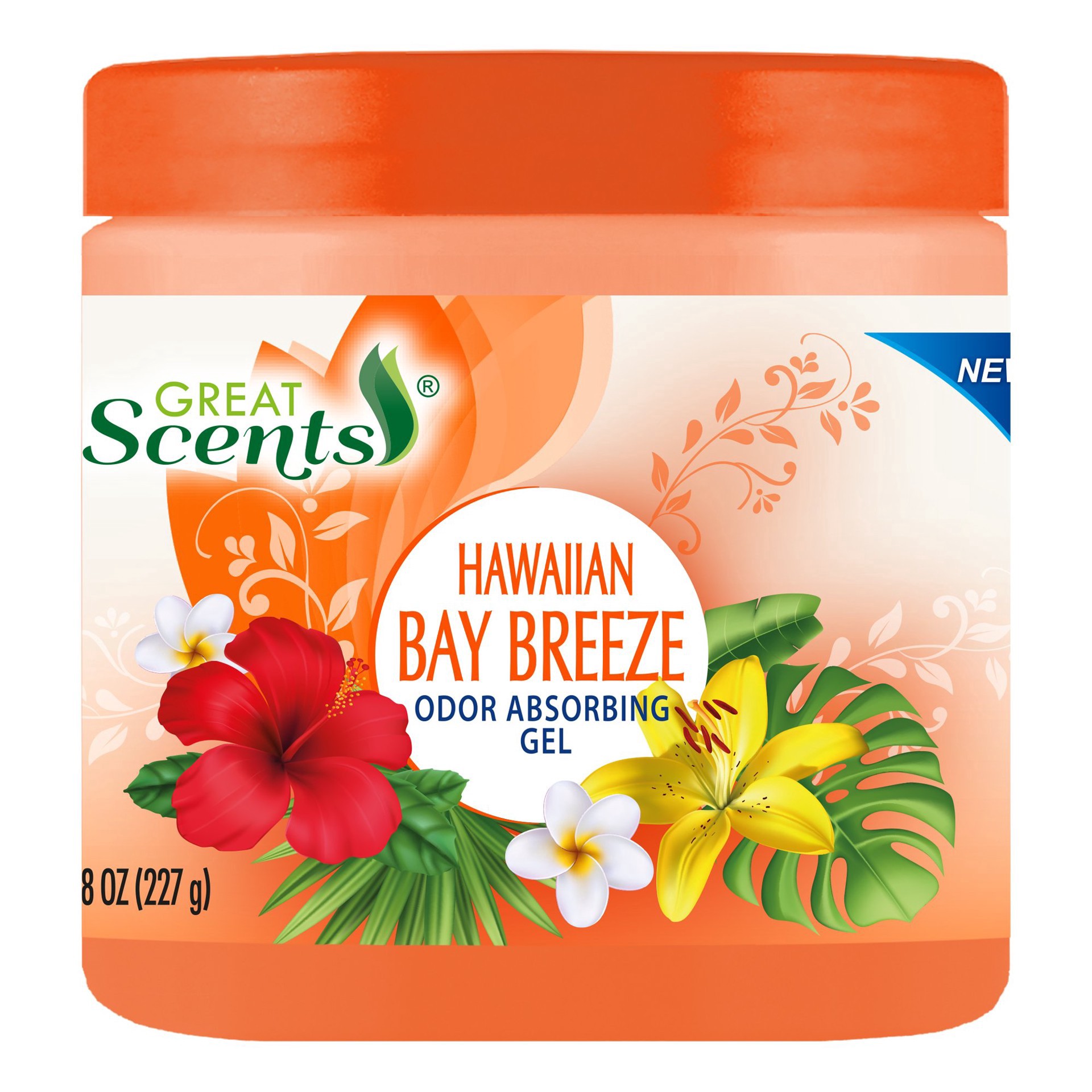 slide 1 of 1, Great Scents Hawaiian Bay Breeze Odor Absorbing Gel, 10 oz., 10 oz