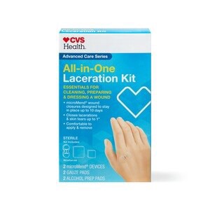 slide 1 of 1, CVS Health All-In-One Laceration Kit, 6 ct