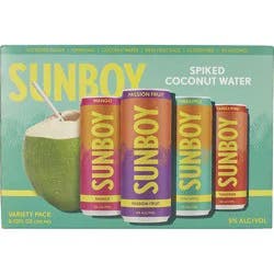 Sunboy Spiked Coconut Water Variety - 96 oz