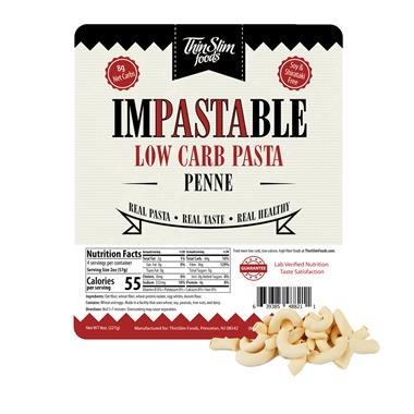 slide 1 of 1, ThinSlim Foods Impastable Pasta Penne, 8 oz