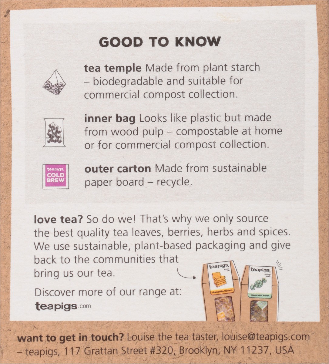 slide 3 of 9, teapigs Temples Cold Brew Lychee & Rose Tea - 10 ct, 10 ct