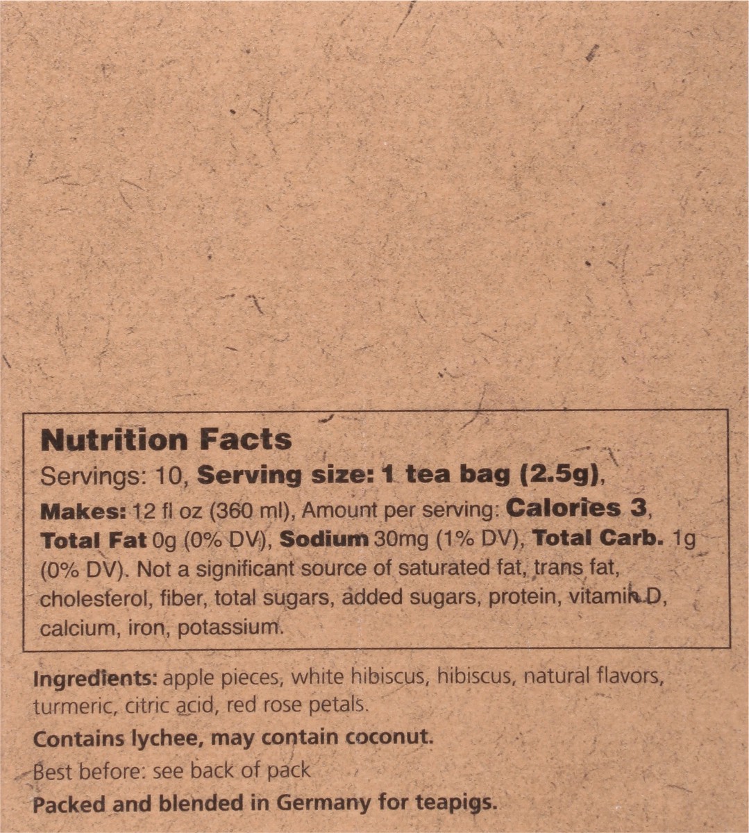 slide 5 of 9, teapigs Temples Cold Brew Lychee & Rose Tea - 10 ct, 10 ct