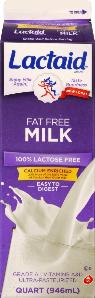 slide 4 of 4, Lactaid Milk 1 qt, 1 qt