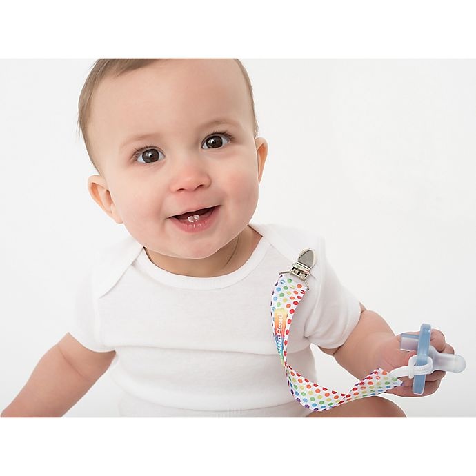 slide 2 of 12, BooginHead PaciGrip Rainbow Pacifier Straps, 2 ct
