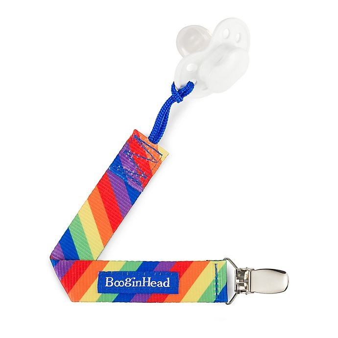 slide 7 of 12, BooginHead PaciGrip Rainbow Pacifier Straps, 2 ct
